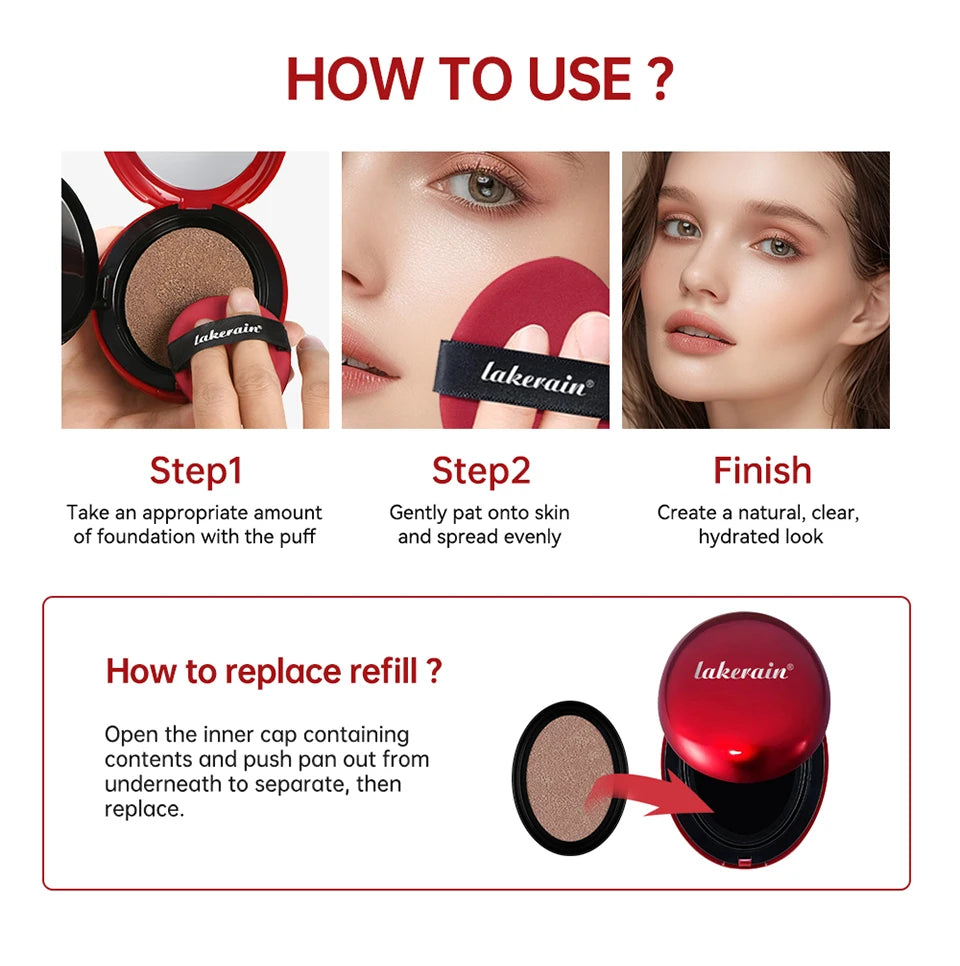 Long-Lasting Waterproof Cushion Foundation Refill - 12