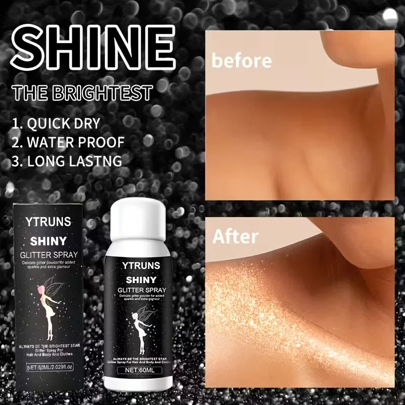 Shimmering Glitter Spray for Hair and Body