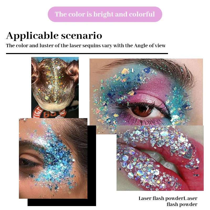 Sparkling Glitter Gel for Face, Body, and Hair