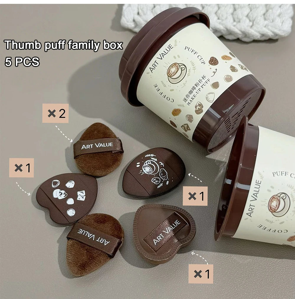 Mini Finger Makeup Sponge Set for Precision Application