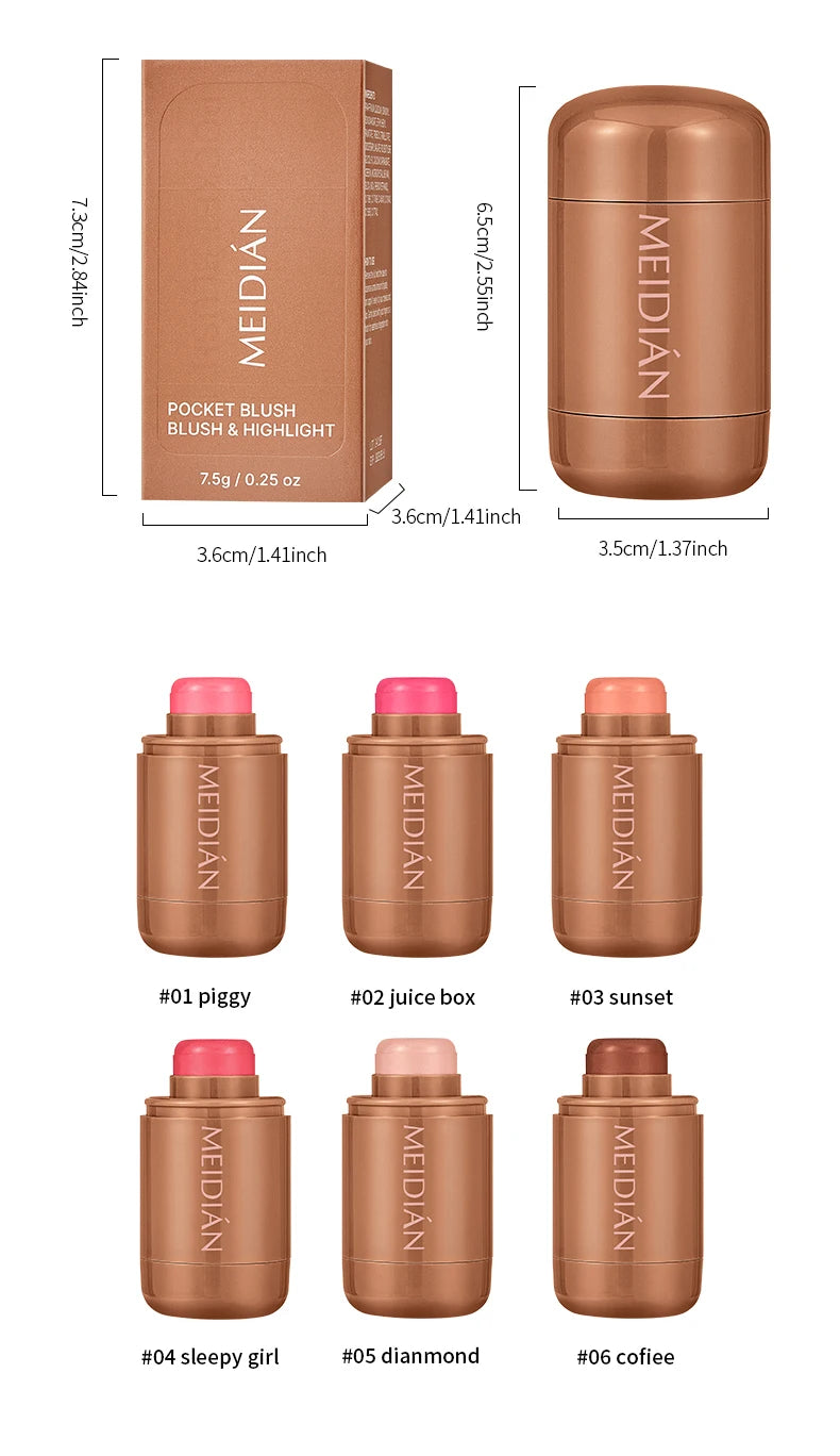 3-in-1 Hydrating Makeup Stick for Lips and Cheeks - 22