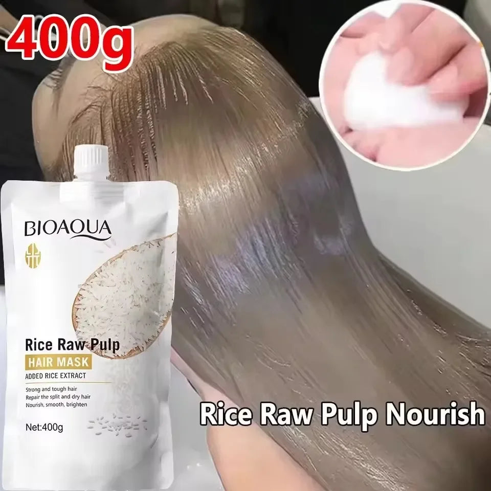 Deep Nourishing Rice Extract Hair Repair Mask - 3