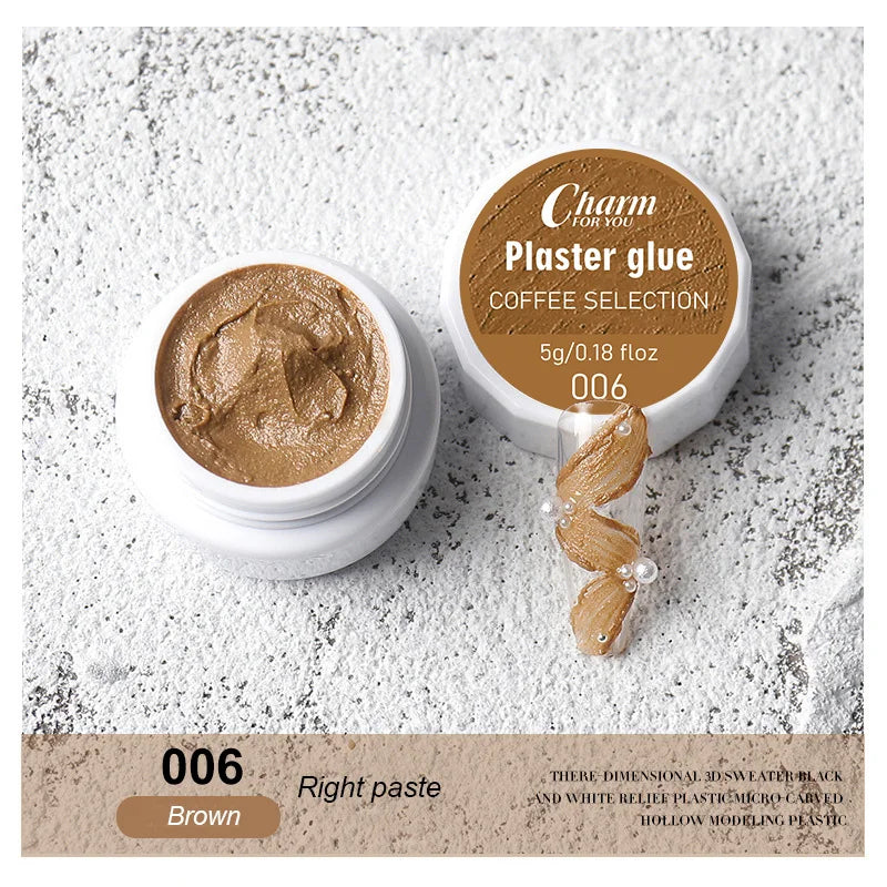 3D Plaster Effect Sand Texture Nail Art Gel