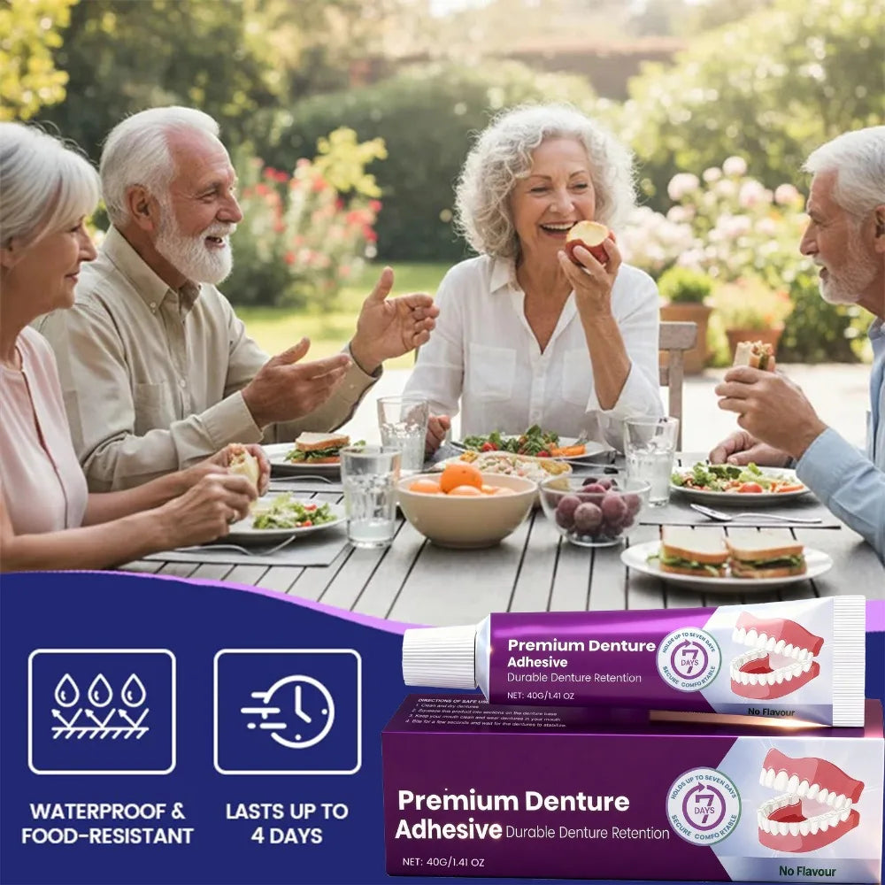 Denture Adhesive Cream for Secure Long-Lasting Hold