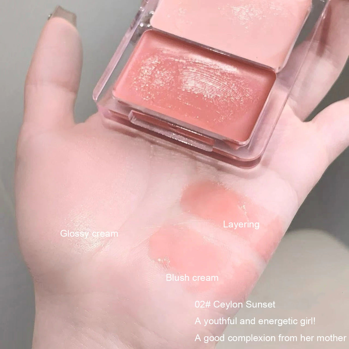 Two-Tone Jelly Cream Blush for Radiant Glow