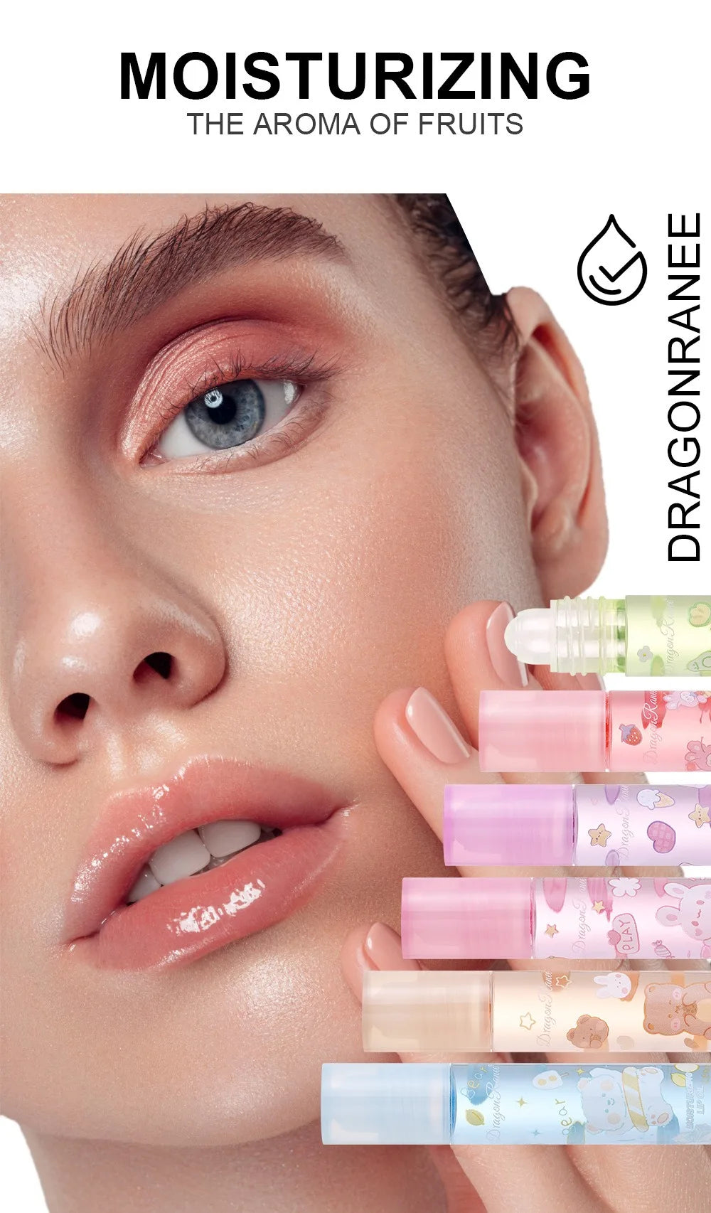 Fruit Roll-On Hydrating Lip Gloss Set - 17
