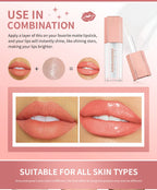 Hydrating Shimmer Lip Gloss for Plump and Moisturized Lips