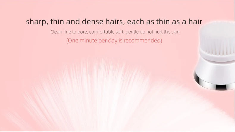 4-in-1 Electric Facial Cleansing Brush and Massager