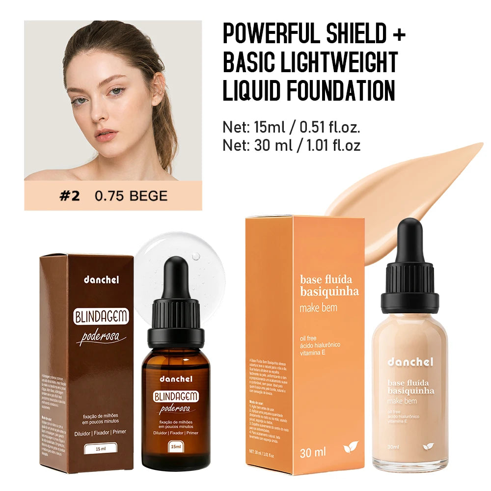 Waterproof Foundation and Primer Makeup Set
