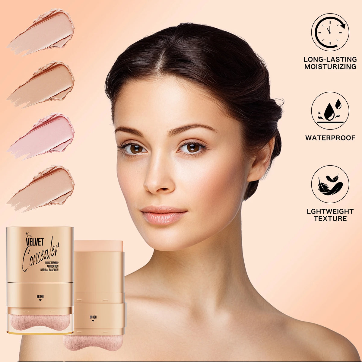 Four-Color All-Day Waterproof Face Concealer Palette
