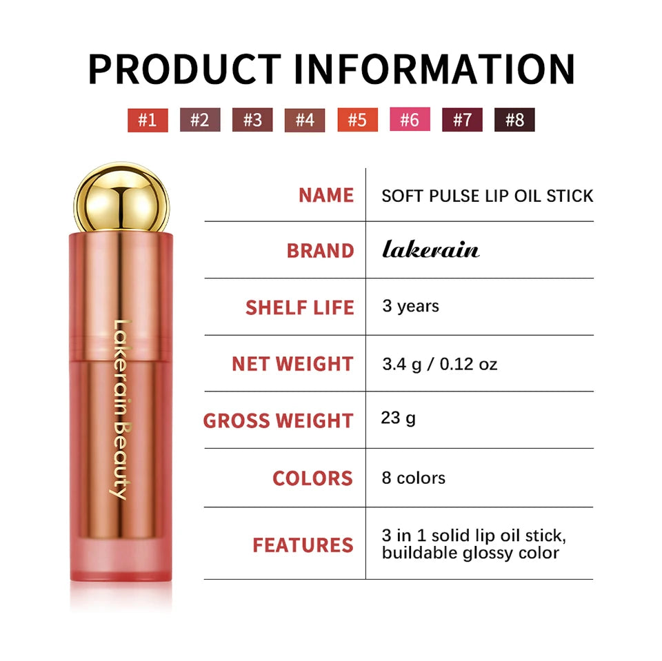 3-in-1 Tinted Hydrating Lip Oil Stick