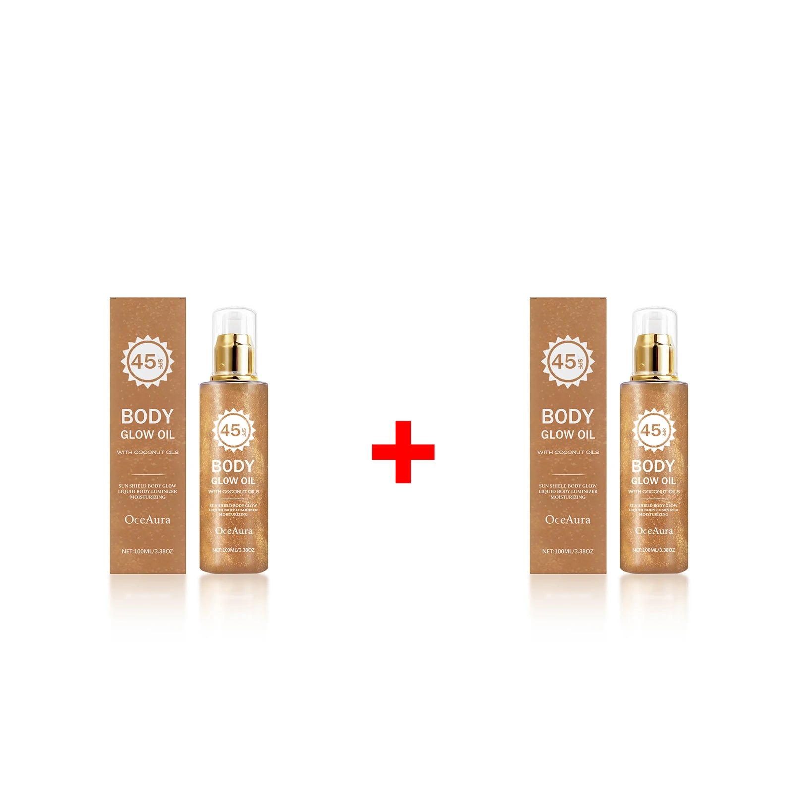 SPF 45 Shimmering Body Glow Oil - 16