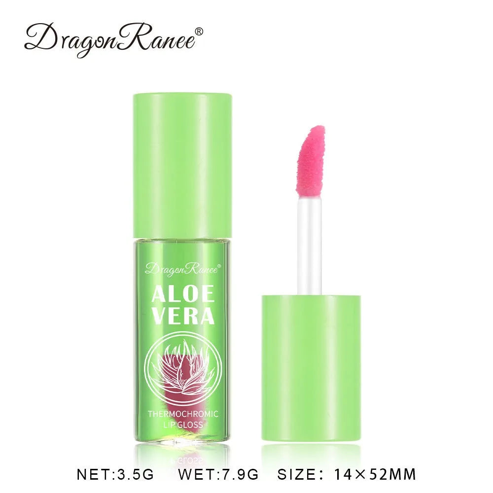 Temperature-Sensitive Aloe Vera Color-Changing Lip Oil