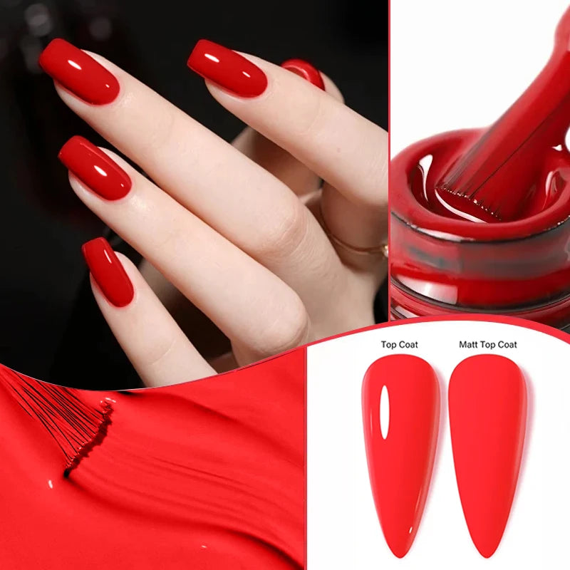 Long-Lasting Red Gel Nail Polish