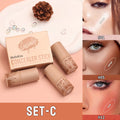 3-Piece Face Contouring and Highlighting Makeup Set