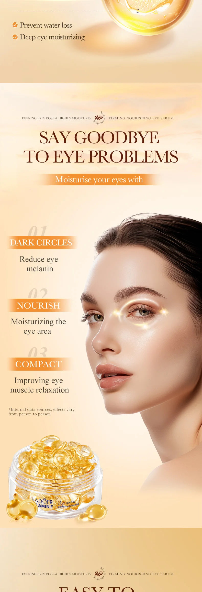 Vitamin E Firming Eye Serum Capsules
