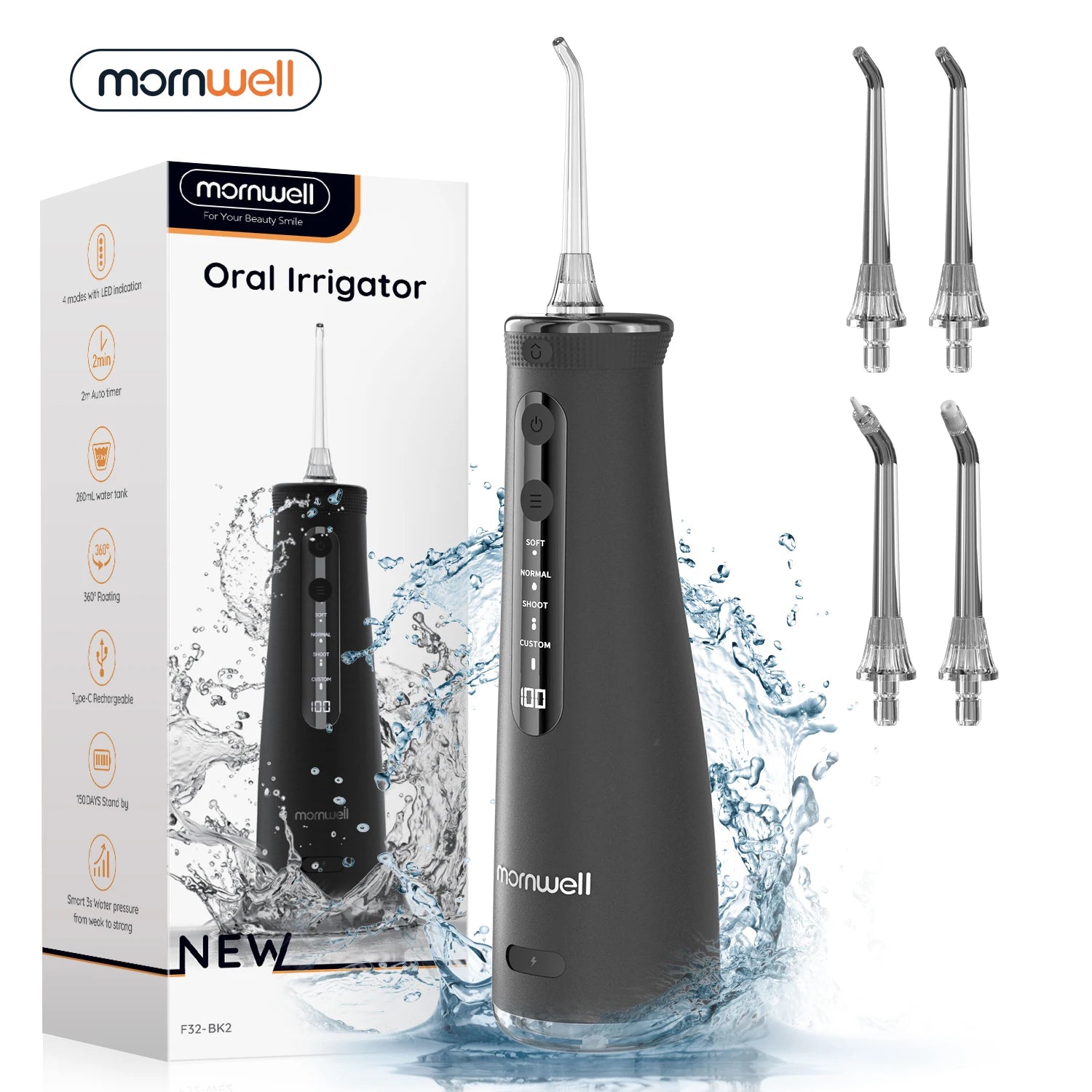 Portable Cordless Water Flosser for Deep Teeth Cleaning - 1