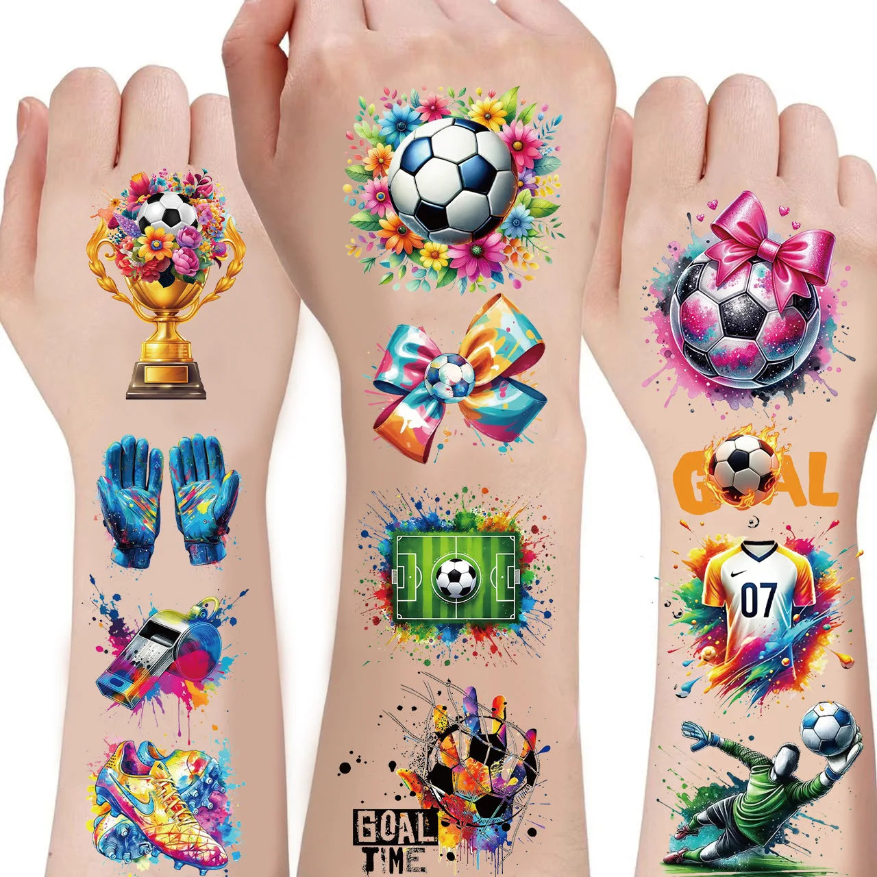Soccer Temporary Tattoos for Kids Birthday Parties - 2
