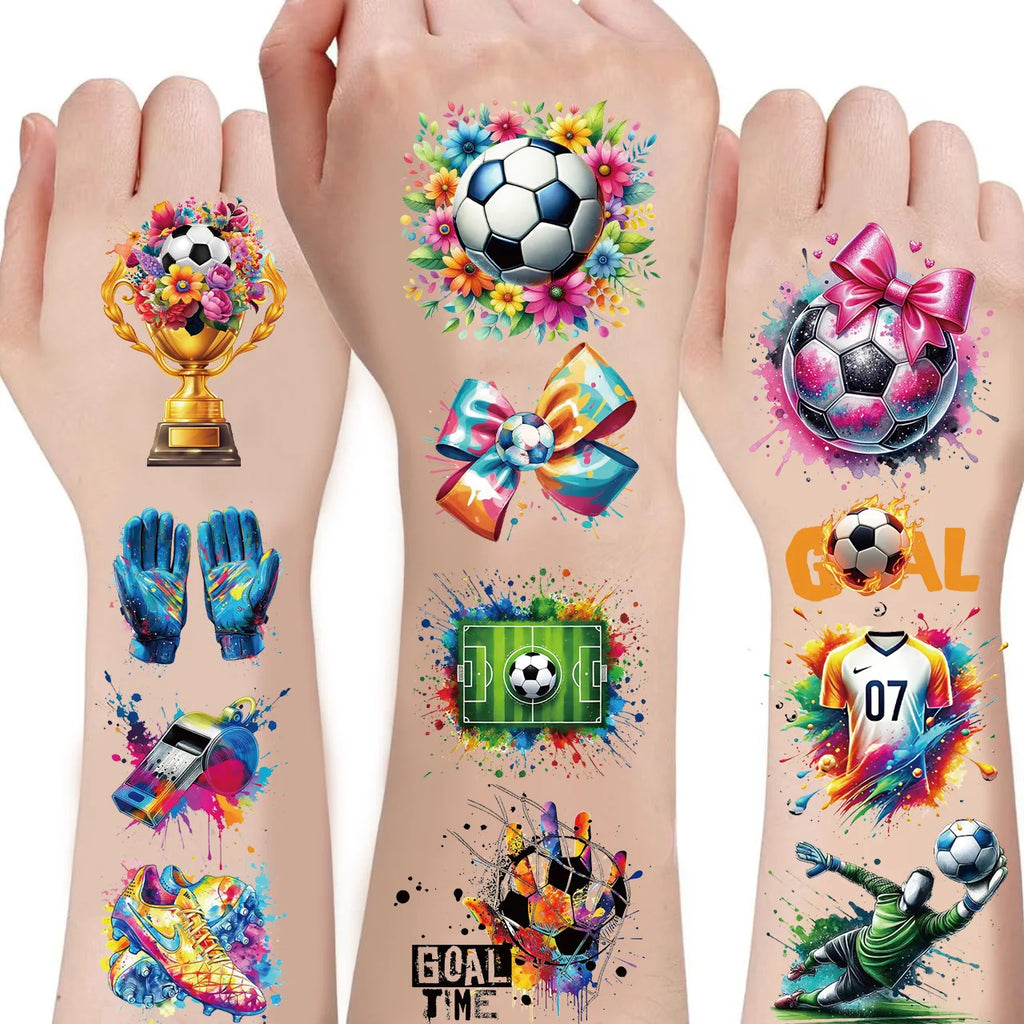 Soccer Temporary Tattoos for Kids Birthday Parties
