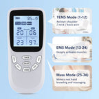 Portable TENS EMS Electric Muscle Stimulator Massager