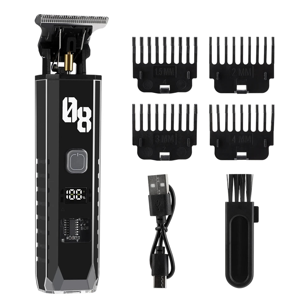 Professional Cordless Hair Trimmer and Detail Grooming Kit