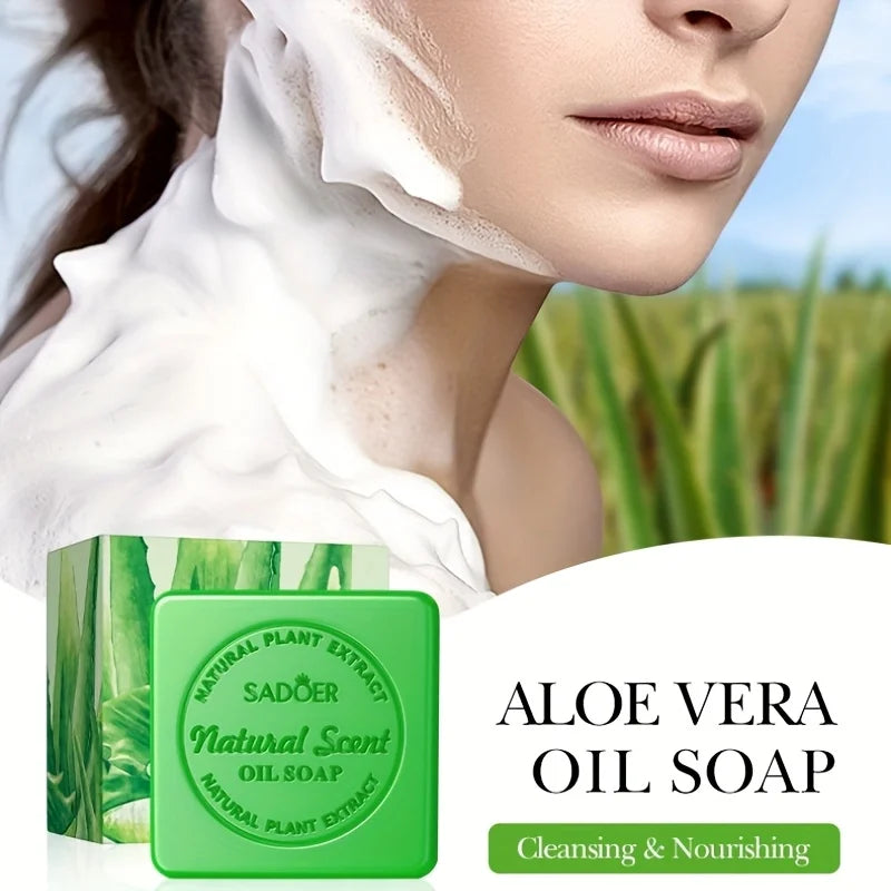 Aloe Vera Moisturizing Cleansing Bar for Face and Body - 1