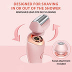 Pain-Free Electric Shaver for Women Body and Facial Hair