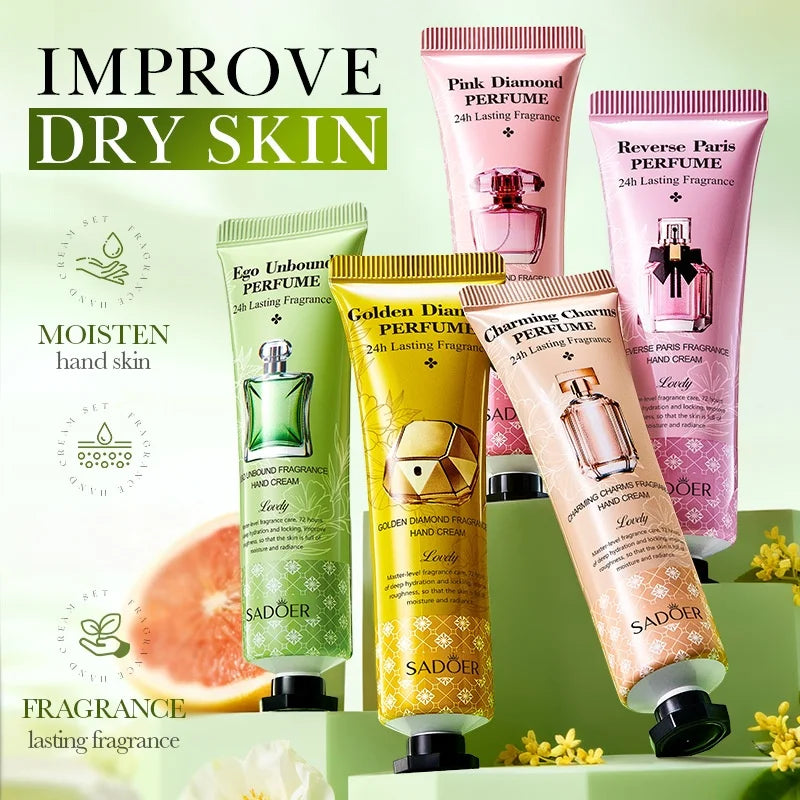 Hydrating Fragrant Hand Cream Set for Soft Smooth Skin