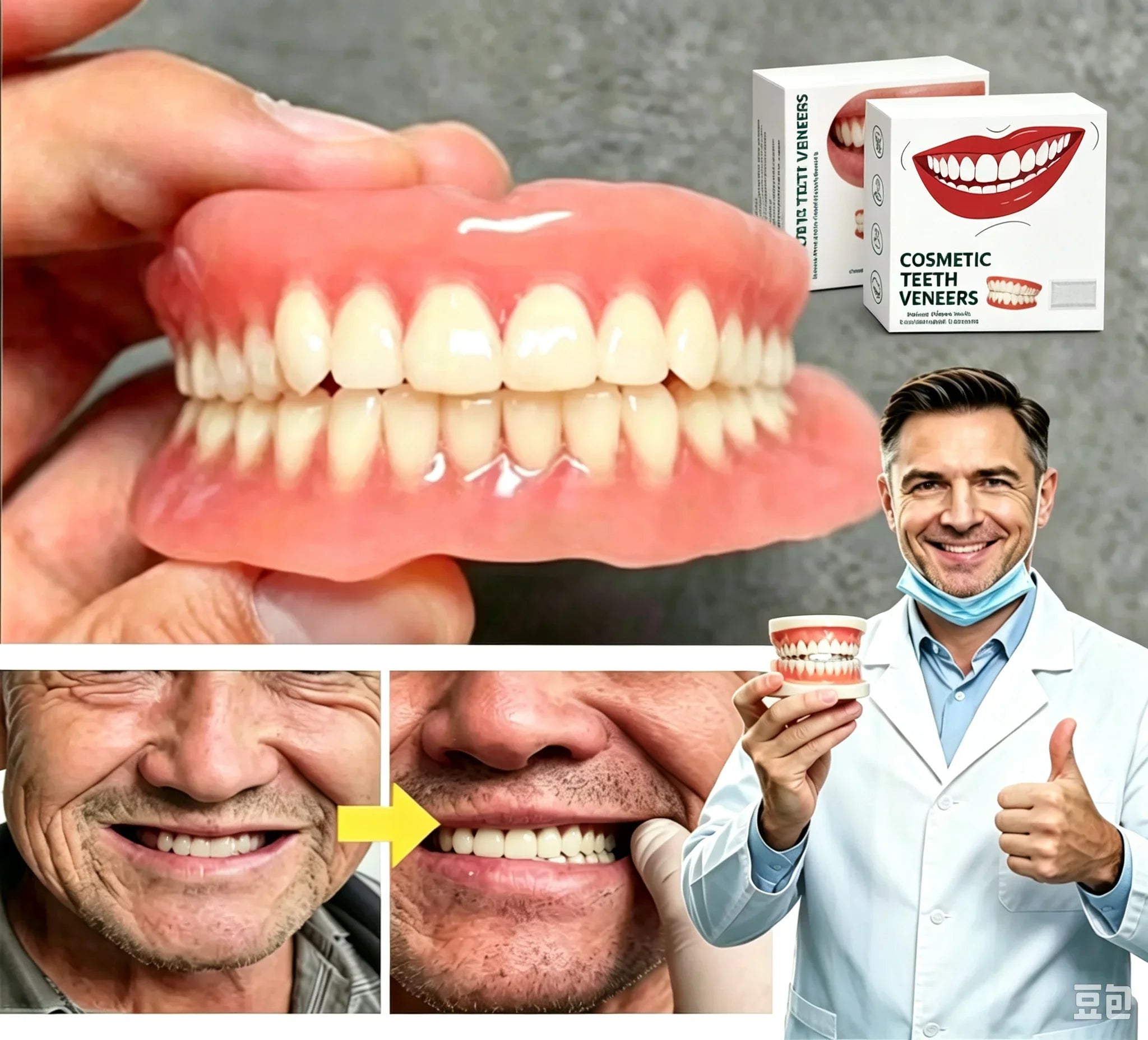 Custom Fit Cosmetic Teeth Veneers for Instant Smile Restoration - 9