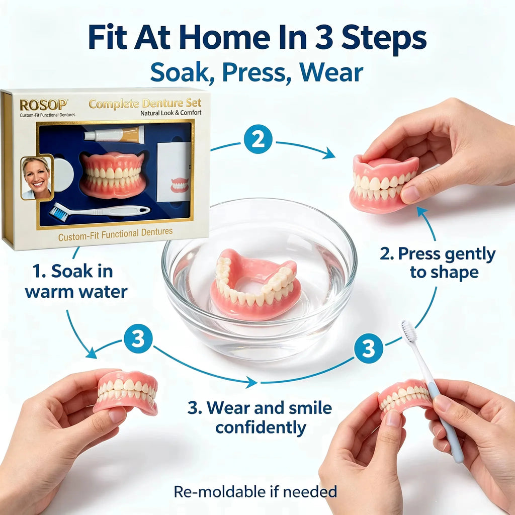 Comfort Fit Cosmetic Smile Veneers for Instant Teeth Whitening