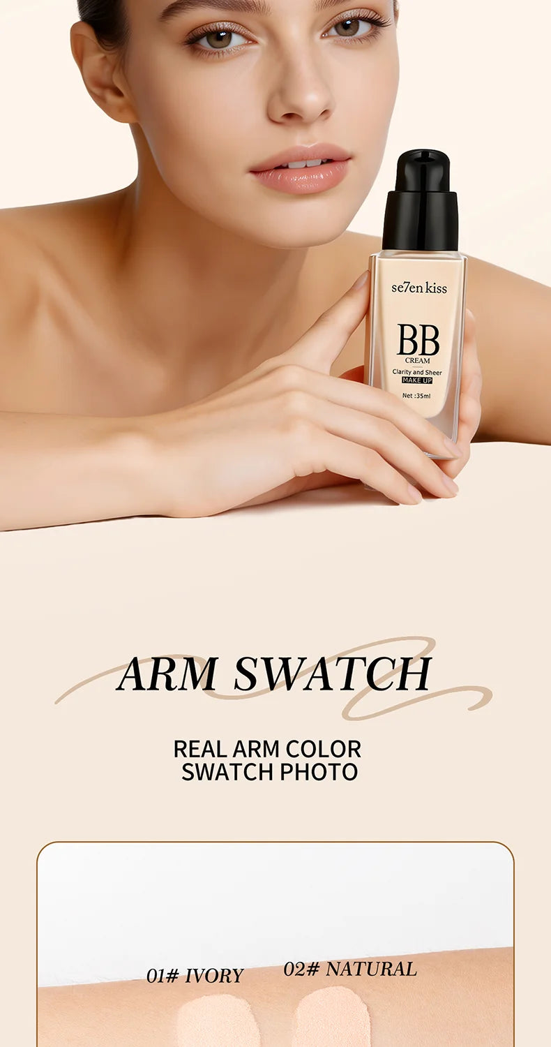 Long-Lasting Waterproof BB Cream Foundation
