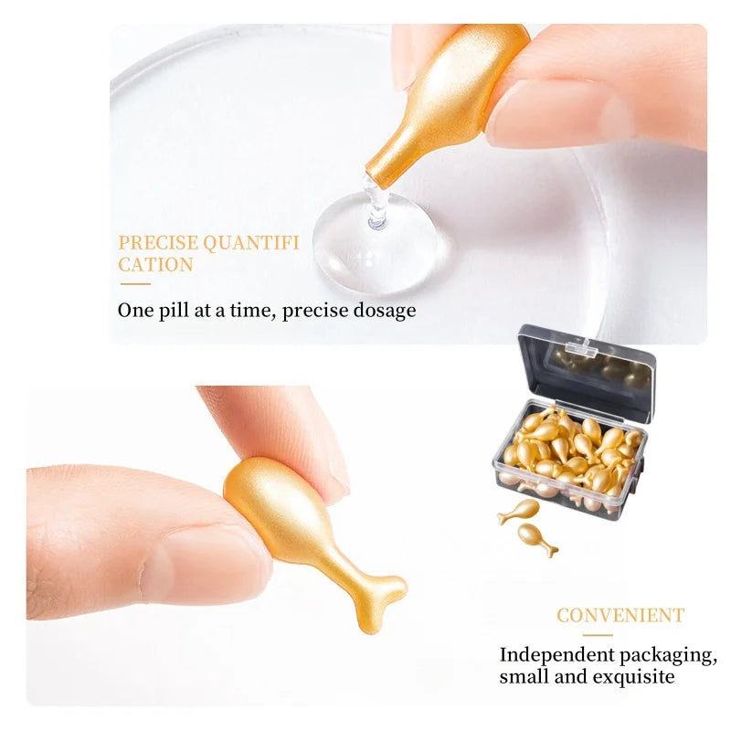 Fullerene Oligopeptide Moisturizing Facial Serum Capsules