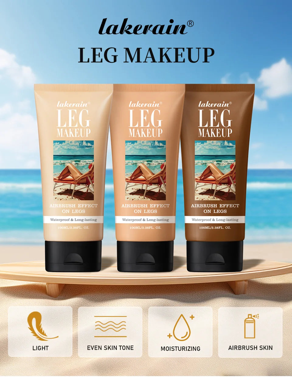 Waterproof Leg Foundation for Flawless Skin