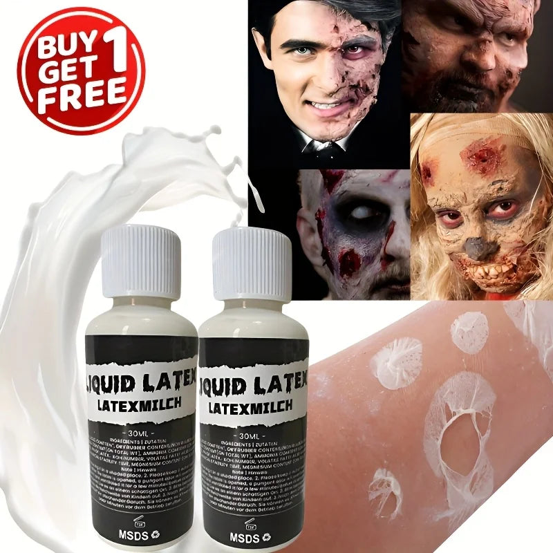 Liquid Latex for SFX Makeup and Halloween Special Effects - 1