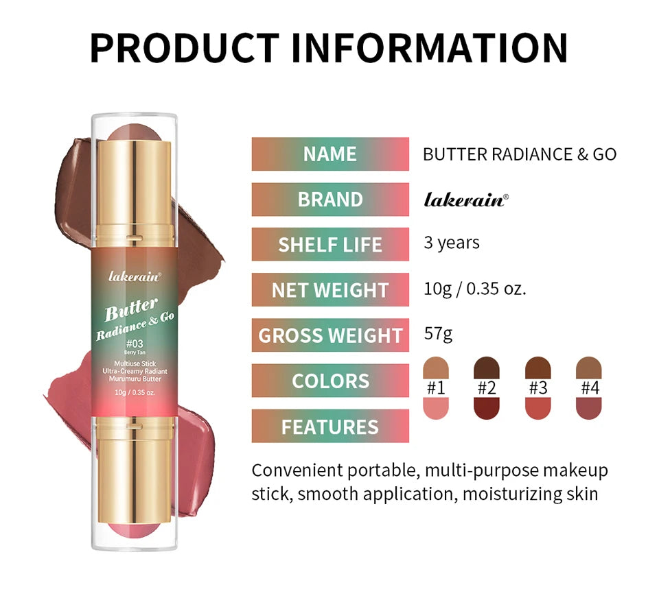 Dual-Ended Cream Bronzer and Blush Stick - 18