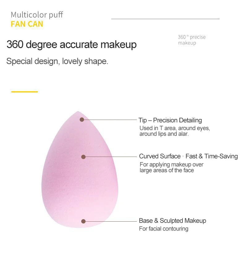 35-Piece Professional Makeup Applicator and Beauty Sponge Set - 13