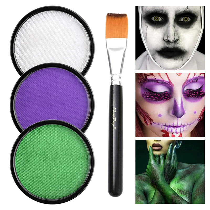 Professional Water-Based Face and Body Paint Set - 20