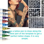 Temporary Body Art Tattoo Marker Pen Set