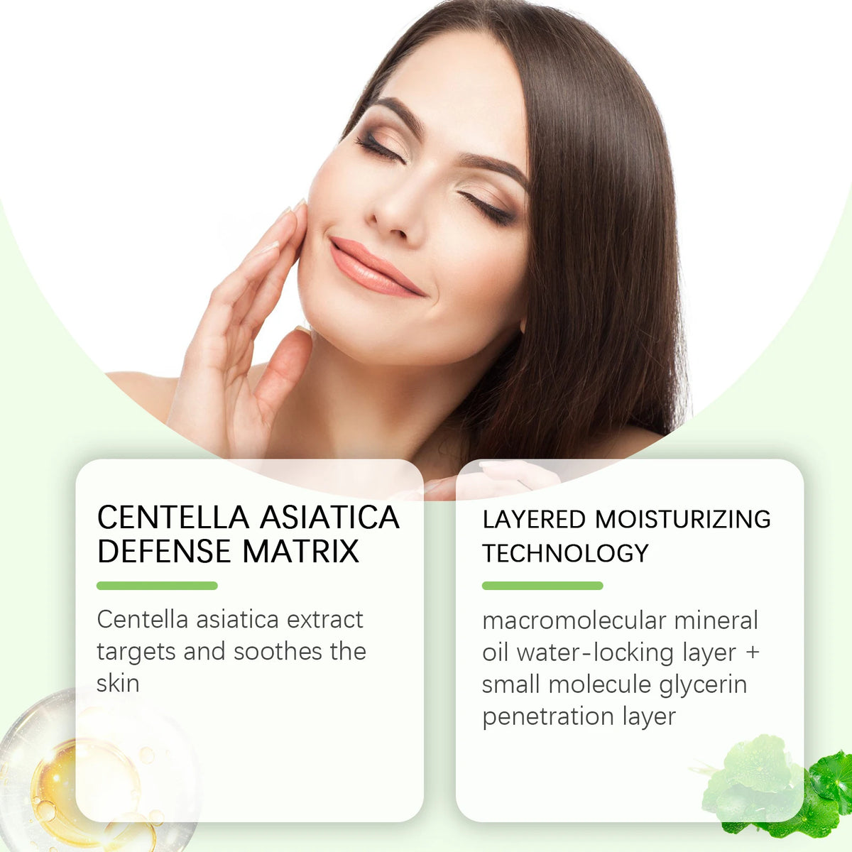 Centella Asiatica Soothing Facial Cream for Sensitive Skin