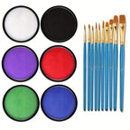 Professional Water-Soluble Face and Body Paint for Halloween Makeup