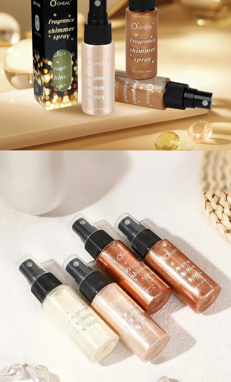 Waterproof Shimmer Body and Face Highlighter Spray