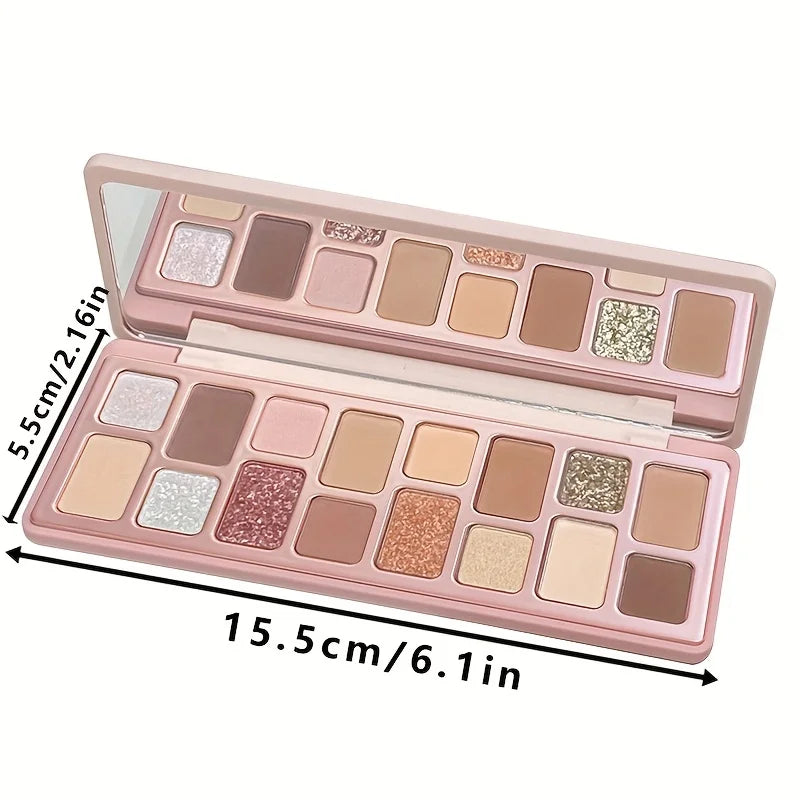 16-Color Versatile Eyeshadow Palette for Day and Evening Looks - 9