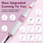 Professional Rechargeable Electric Nail Drill File Kit