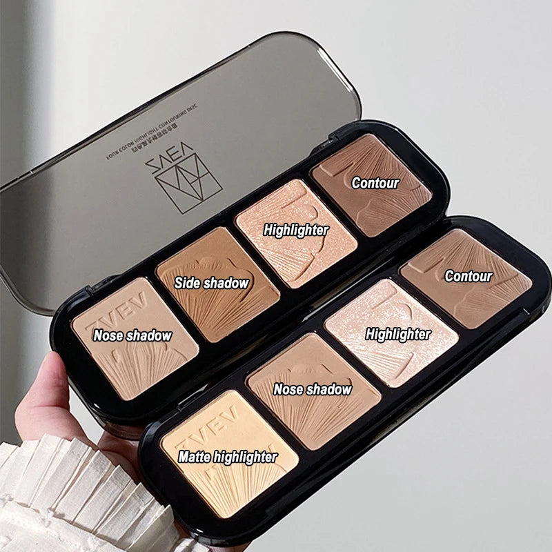 4-Color Sculpting Contour and Highlighter Palette