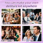 Adjustable Silicone Cosmetic Dentures for Instant Smile