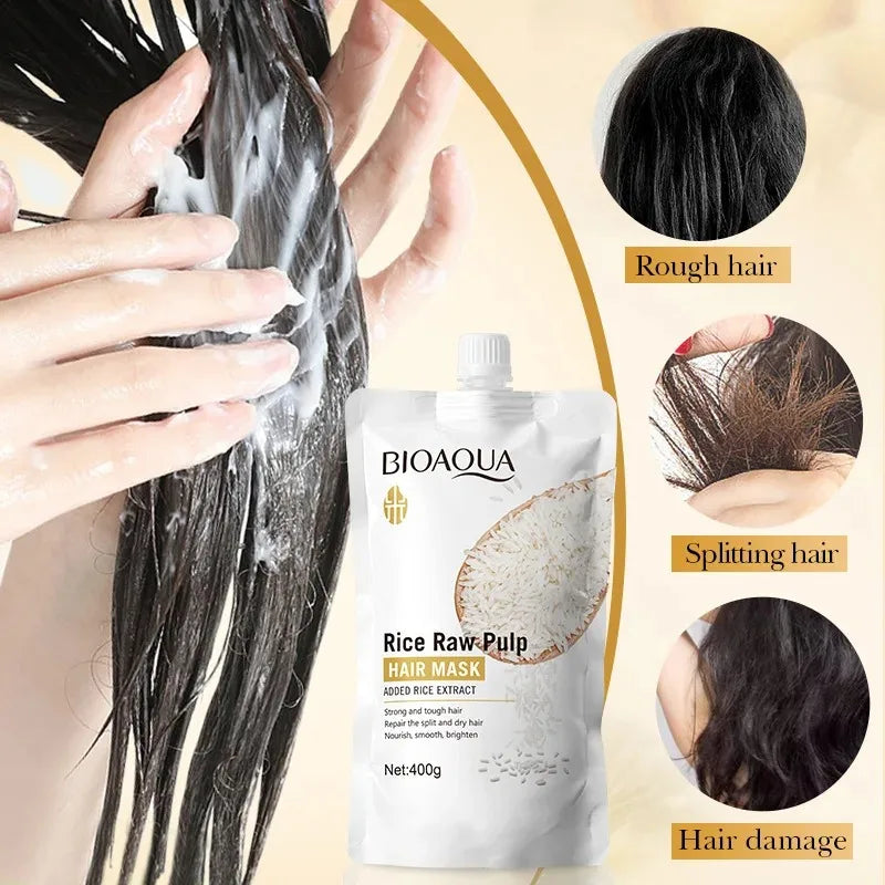 Deep Repairing Rice Hair Mask for Dry and Damaged Hair