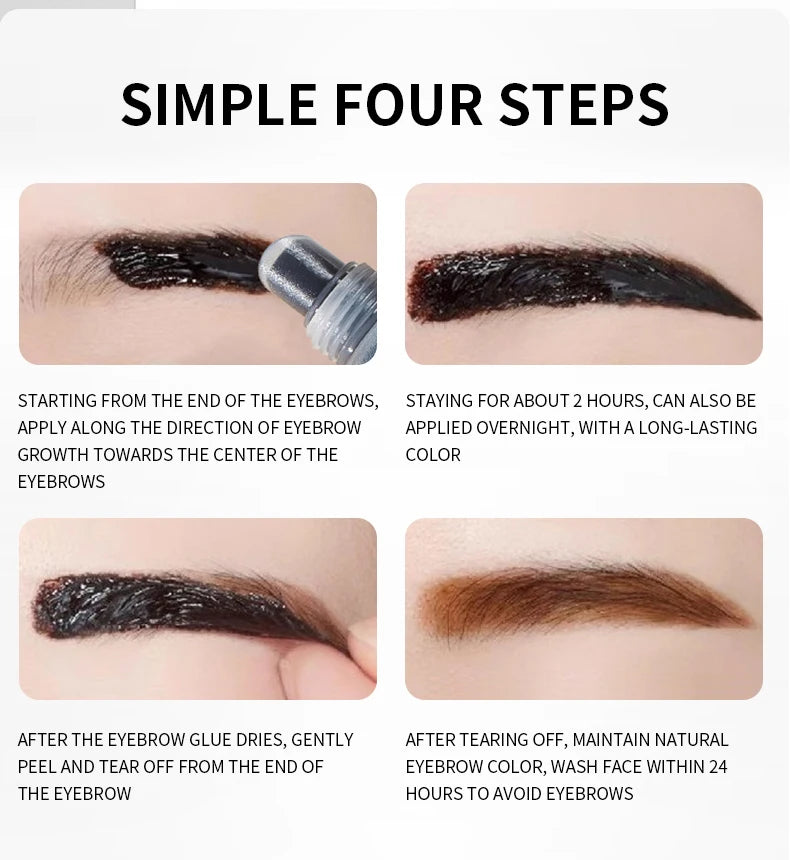 Waterproof Peel-Off Eyebrow Tint Gel - 10