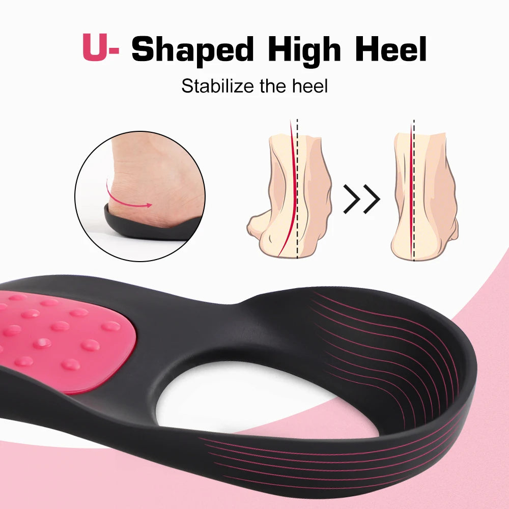 Orthopedic Arch Support Insoles for Flat Feet Correction