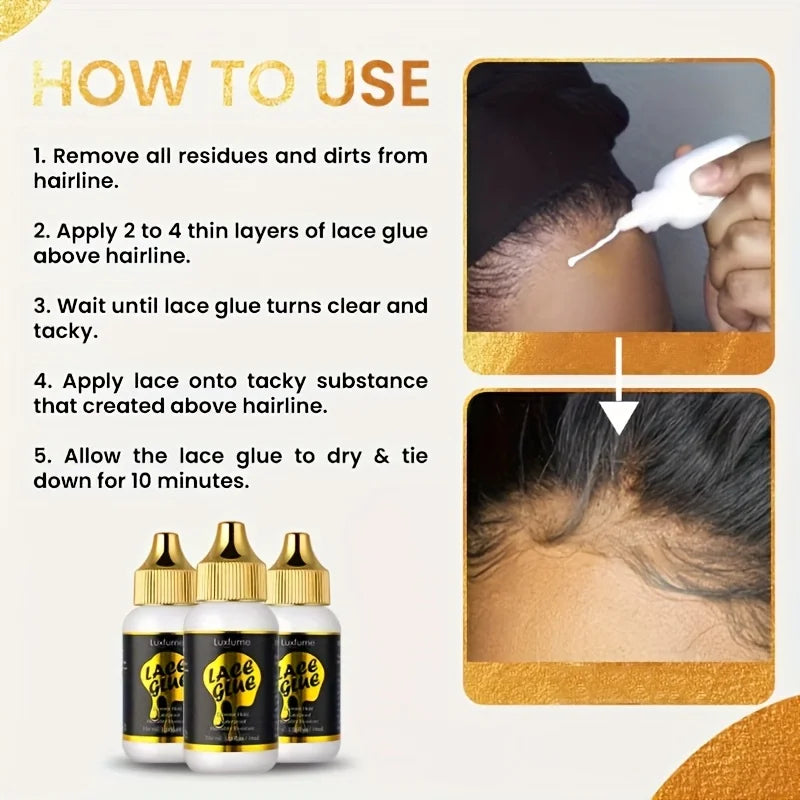Strong Hold Waterproof Lace Wig Adhesive Glue - 3