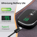 Cordless Heated Vibration Back Massager Belt